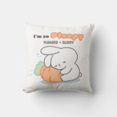 私は非常に気難しい:バニーハギングニンジン枕 クッション (正面)
