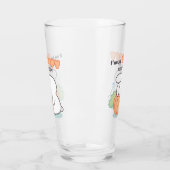 私は非常に気難しい:バニーハギングニンジン枕 タンブラーグラス (左)