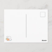 私は非常に気難しい：バニーハギングニンジン枕 ポストカード (裏面)