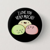 私は非常に餅の食べおもしろい物プンダークBG 缶バッジ (正面)