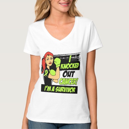 私は非Hodgkinsリンパ腫の蟹座をノックアウトしました Tシャツ (正面)