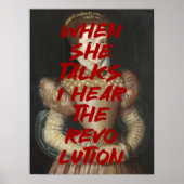 私は革命ルネッサンス絵画の引用文を聞く ポスター (正面)