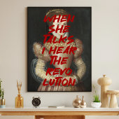 私は革命ルネッサンス絵画の引用文を聞く ポスター