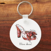私は靴が大好き！ キーホルダー (正面)