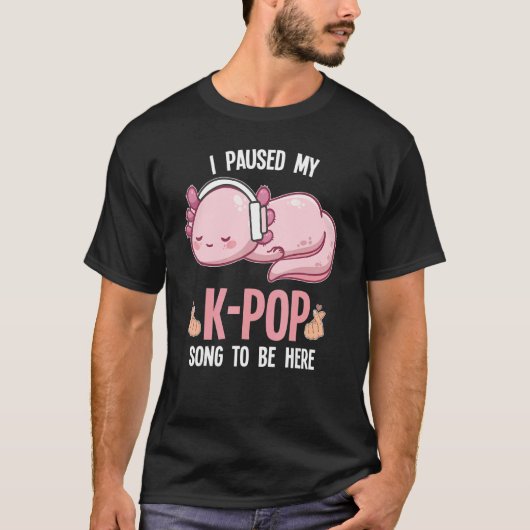 私は韓国に行き聞たいと思ポップ・アートのっている Tシャツ (正面)