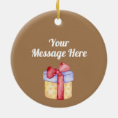 私は韓国のクリスマスオーナメントであなたのおじいちゃんを愛している セラミックオーナメント (裏面)