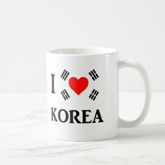 私は韓国を愛します コーヒーマグカップ