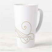 私は音楽が大好きだ カフェラテマグ (右アングル)