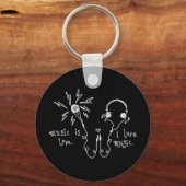 私は音楽が大好きだ。 キーホルダー (正面)