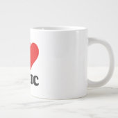 私は音楽が大好き ジャンボコーヒーマグカップ (右)