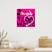 私は音楽が大好き ポスター (キッチン)