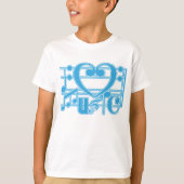 私は音楽が大好き Tシャツ (正面)