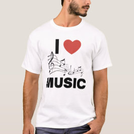 私は音楽が大好き Tシャツ
