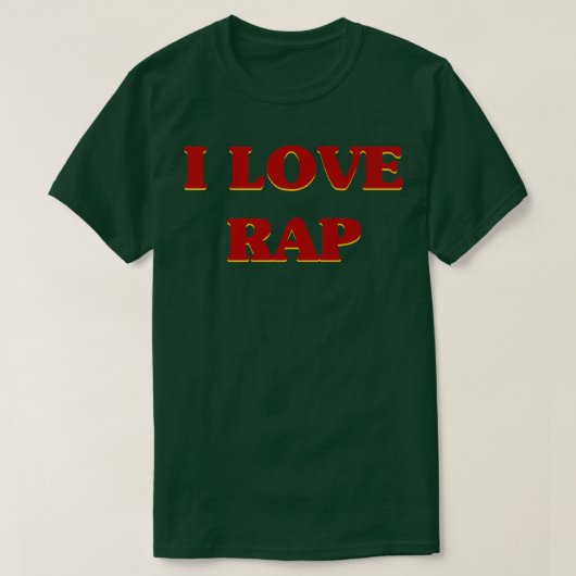 私は音楽が大好ラップのき Tシャツ (デザイン正面)