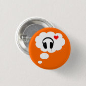 私は音楽について考えることを愛します 缶バッジ (正面&裏面)