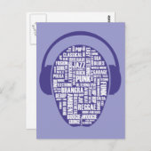 私は音楽はがきが大好きだ ポストカード (正面/裏面)