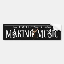 私は音楽を作りたい バンパーステッカー