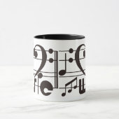 私は音楽を愛します マグカップ (中央)