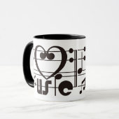 私は音楽を愛します マグカップ (正面左)