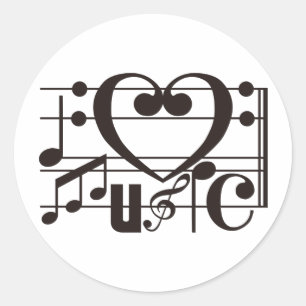 私は音楽を愛します ラウンドシール