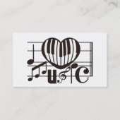 私は音楽を愛します 名刺 (裏面)