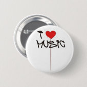 私は音楽を愛します 缶バッジ (正面&裏面)