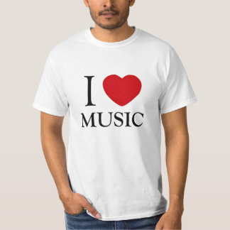 私は音楽を愛します Tシャツ