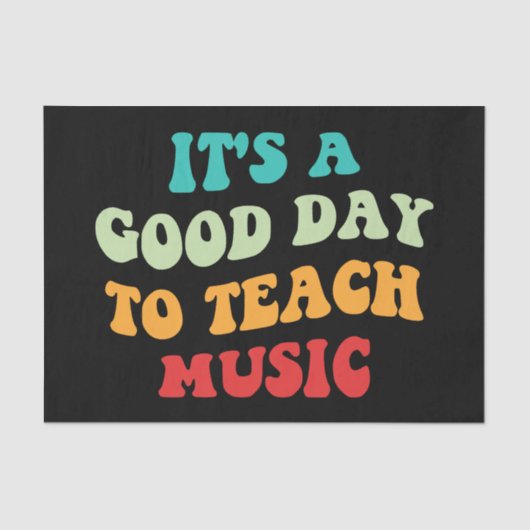 私は音楽を楽しむのに良教えい日だ 薄葉紙 (正面)