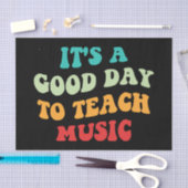 私は音楽を楽しむのに良教えい日だ 薄葉紙 (クラフト)