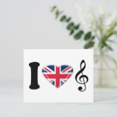 私は音楽アートデザイン ポストカード (スタンド正面)