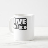 私は音楽パンクロックの人の女の子のパンク住んでいます コーヒーマグカップ (正面左)