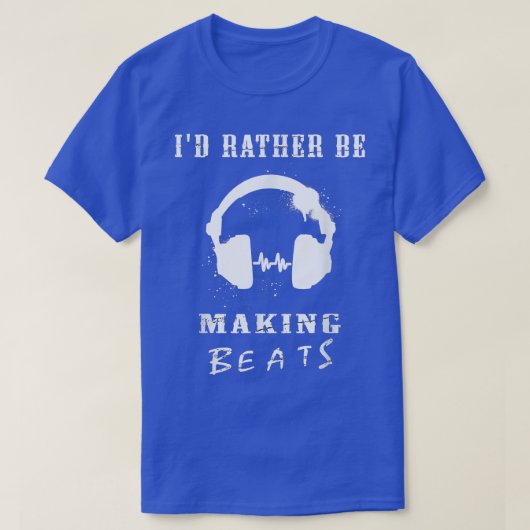 私は音楽プロデューサーのビートを作りたい1361 Tシャツ (デザイン正面)