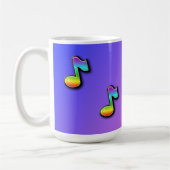 私は音楽マグが大好き コーヒーマグカップ (左)