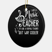 私は音楽先生で普通の先生 セラミックオーナメント (左)