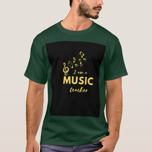 私は音楽先生 Tシャツ (正面)