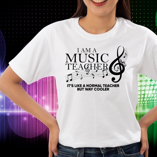 私は音楽先生Tシャツだ Tシャツ