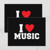私は音楽好きが大好き ポストカード (正面/裏面)