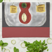 私は音楽抽象芸術楽器キッチンタオルが大好き キッチンタオル (折り畳み)