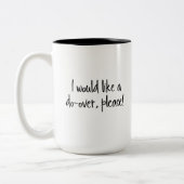 "私は頂きますaをに、!" 句 ツートーンマグカップ (左)