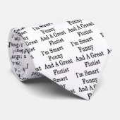 私は頭が切れるなおもしろいおよびすばらしいフルート奏者です ネクタイ (ロール)