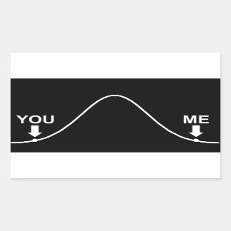 私は頭が切れる 長方形シール