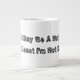 私は頭が悪いかもしれないが、少なくとも割れていない ジャンボコーヒーマグカップ