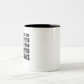 私は頭の中で聞あるように見える ツートーンマグカップ (中央)