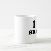 私は頭脳を愛します コーヒーマグカップ (中央)