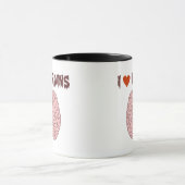 私は頭脳を愛します マグカップ (中央)