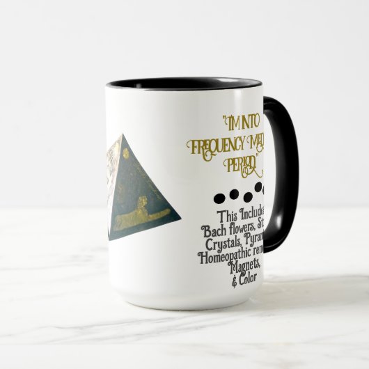 私は頻度医学タイポグラフィ マグカップ (正面右)