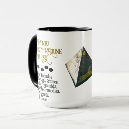 私は頻度医学タイポグラフィ マグカップ (正面左)