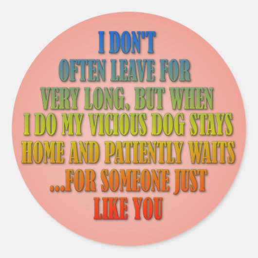 私は頻繁にない離れが、私は… ラウンドシール (正面)