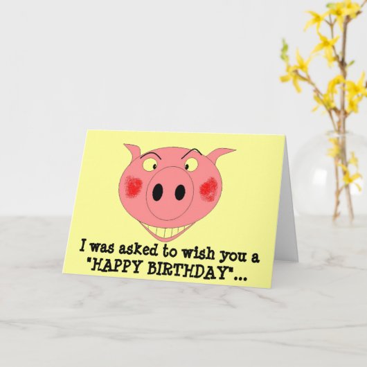 私は頼あなたに"HAPPY ... カード (黄色い花)