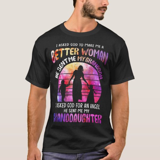 私は頼より良い女性を祖父に作る神 Tシャツ (正面)